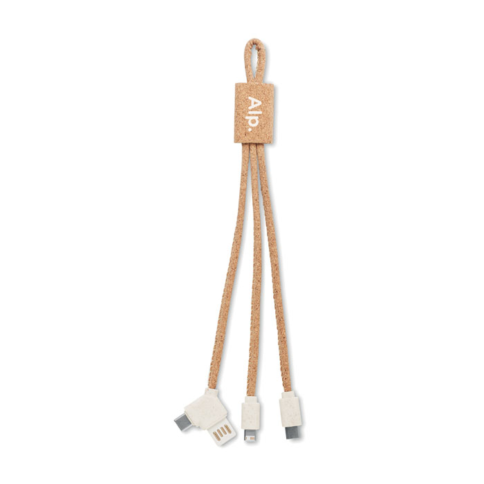CABIE - 3in1 Ladekabel Kork
