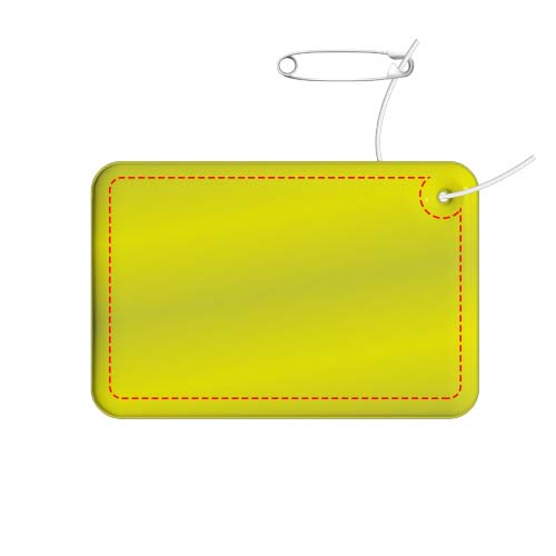 RFX™ H-10 Rechteckiger, reflektierender PVC-Anhänger, klein