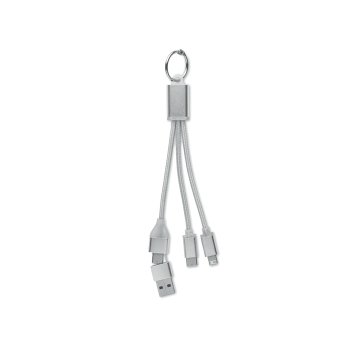 BLUE - 4in1 Ladekabel Typ-C - silber