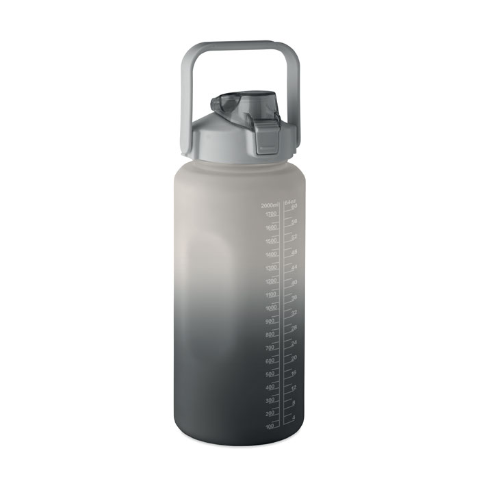ACTIVATE MAX - RPET-Trinkflasche 2000ml - Schwarz
