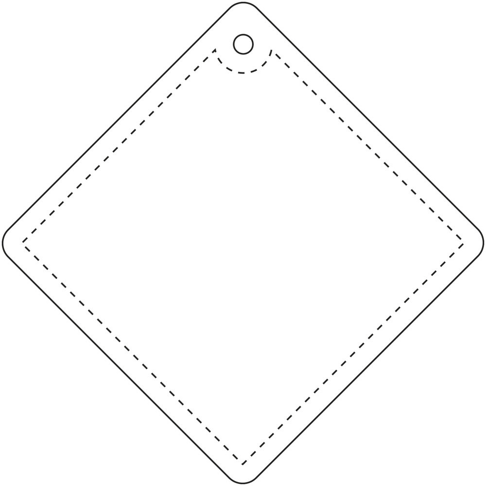 RFX™ H-09 Reflektierender TPU-Anhänger Diamant, klein