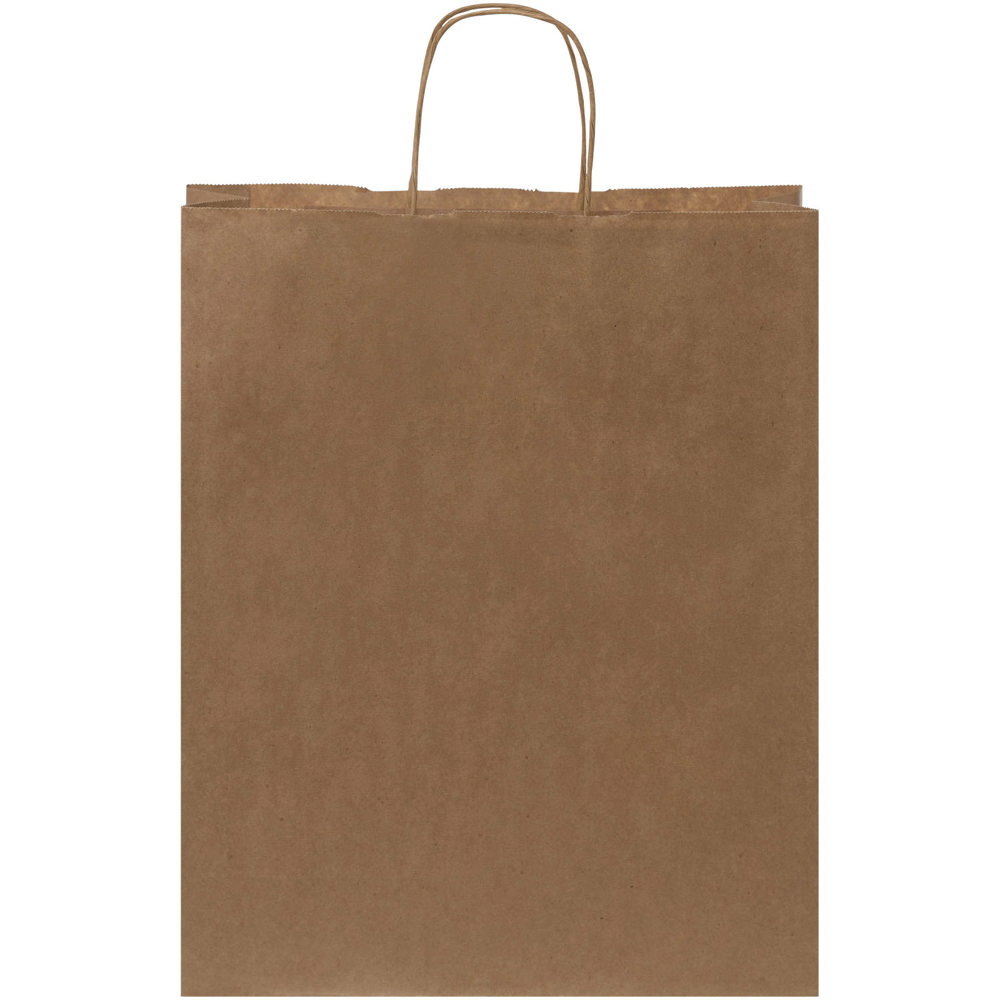 Kraftpapiertasche 80-90 g/m² mit gedrehten Griffen – 32 × 12 × 40 cm