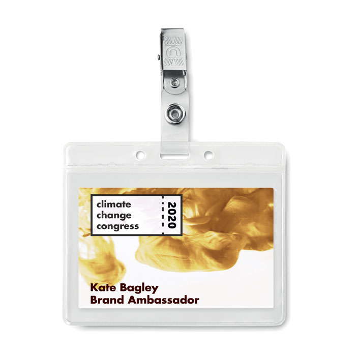 CLIPBADGE - Transparente Kartenhülle