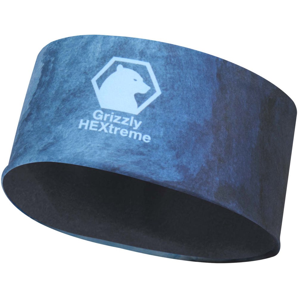 Emma Sublimation-Stirnband aus RPET mit Fleece - graphitfarben