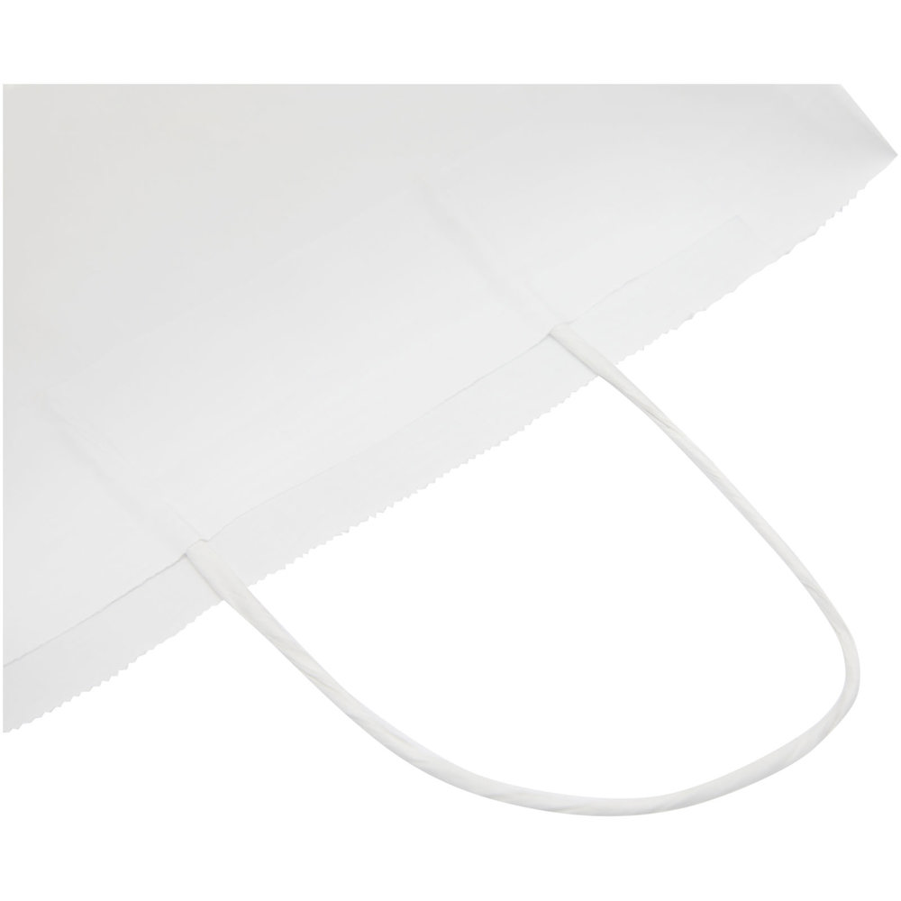 Kraftpapiertasche 80 g/m² mit gedrehten Griffen – 25 × 11 × 32 cm