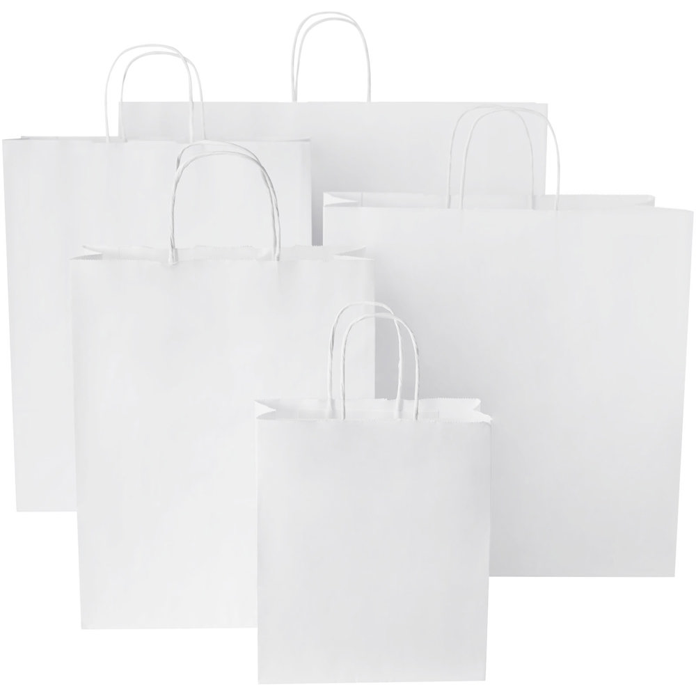 Kraftpapiertasche 90-100 g/m² mit gedrehten Griffen – 49,5 × 14 × 44 cm