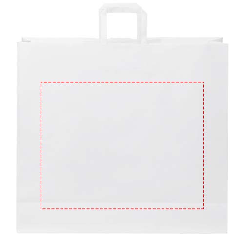 Kraftpapiertasche 90-100 g/m² mit flachen Griffen – 49,5 × 14 × 44 cm