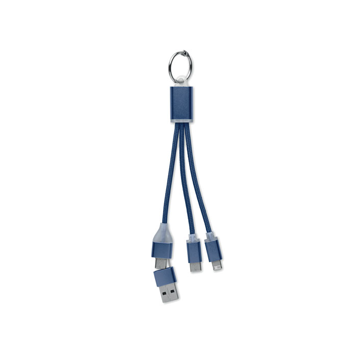 BLUE - 4in1 Ladekabel Typ-C - Marineblau