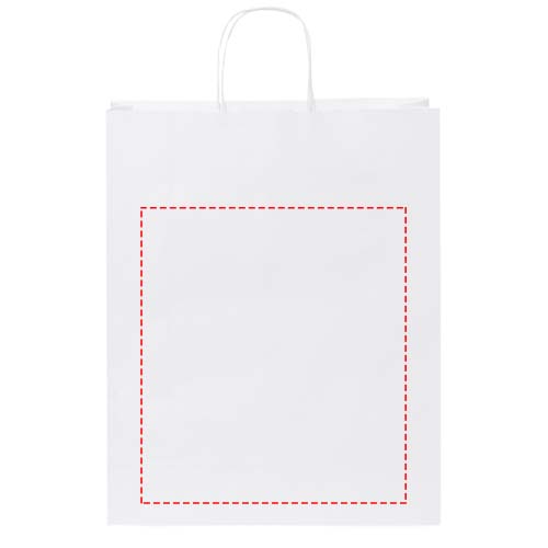 Kraftpapiertasche 80-90 g/m² mit gedrehten Griffen – 32 × 12 × 40 cm
