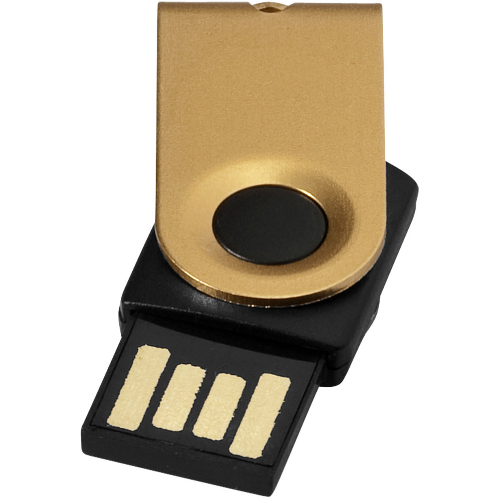 Mini USB-Stick - gold, schwarz