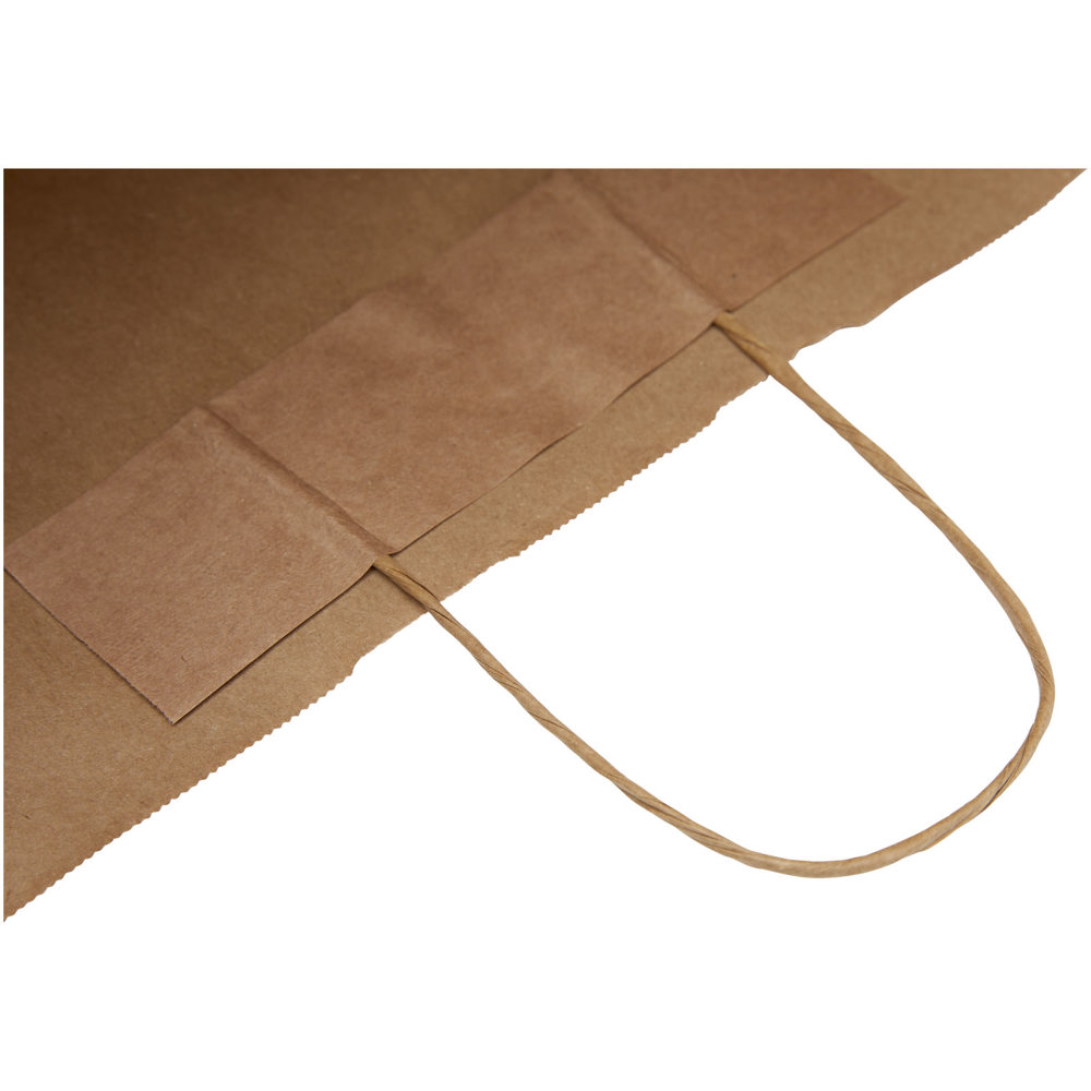 Kraftpapiertasche 90-100 g/m² mit gedrehten Griffen – 49,5 × 14 × 44 cm