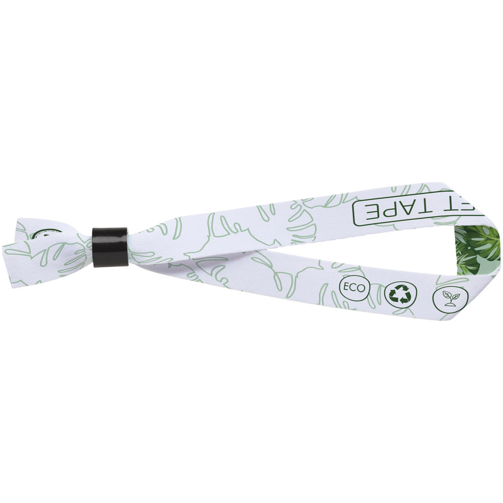 El Sublimation Festival Armband aus recyceltem PET Kunststoff - Schwarz