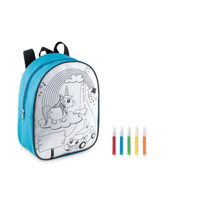 BACKSKETCHY - Rucksack mit 5 Filzstiften