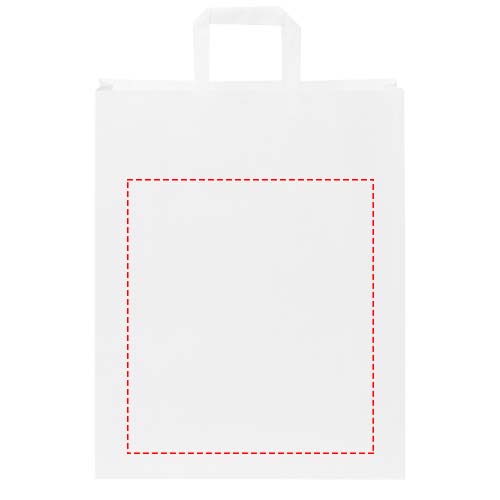 Kraftpapiertasche 80-90 g/m² mit flachen Griffen – 32 × 12 × 40 cm