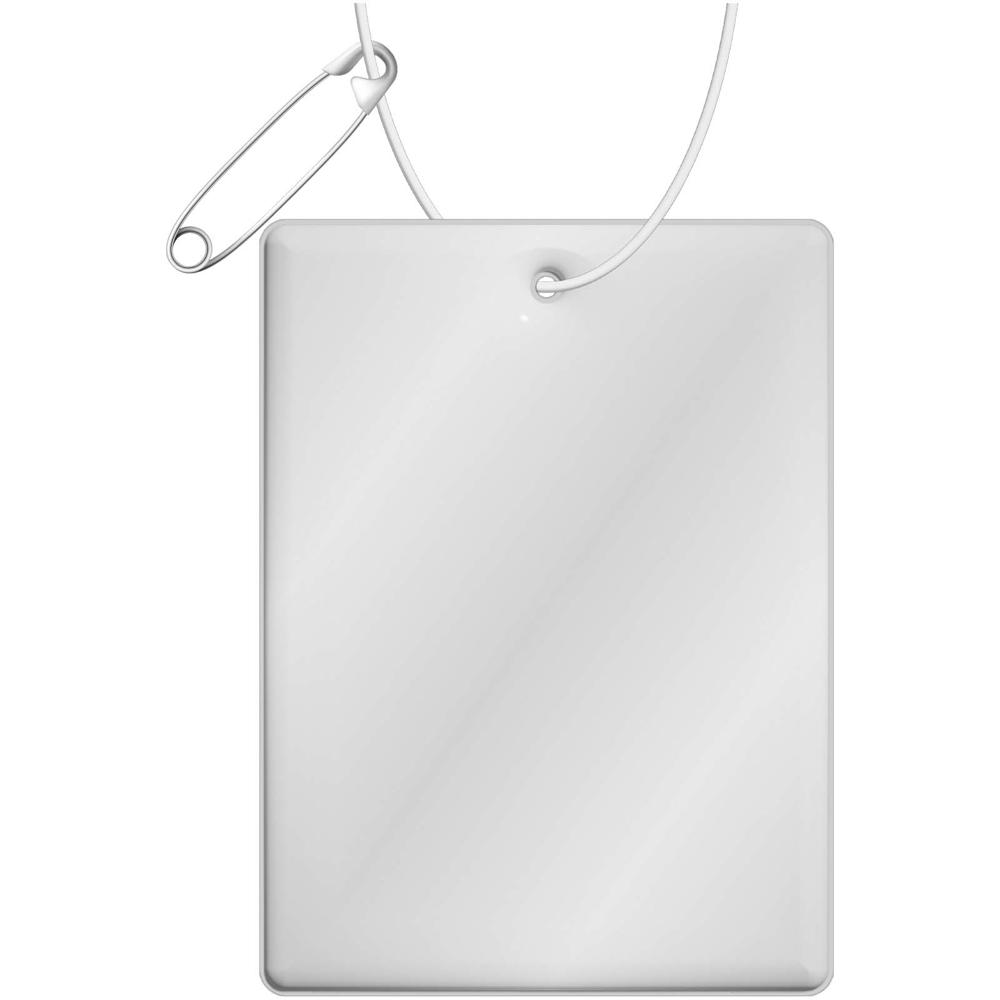 RFX™ H-12 rechteckiger, leichter, reflektierender PVC-Anhänger – groß