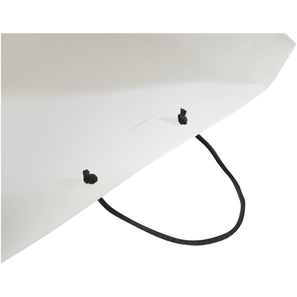 Handgefertigte 170 g/m² Integra-Papiertüte mit Kunststoff Kordelgriffen – 45 × 10 × 35 cm