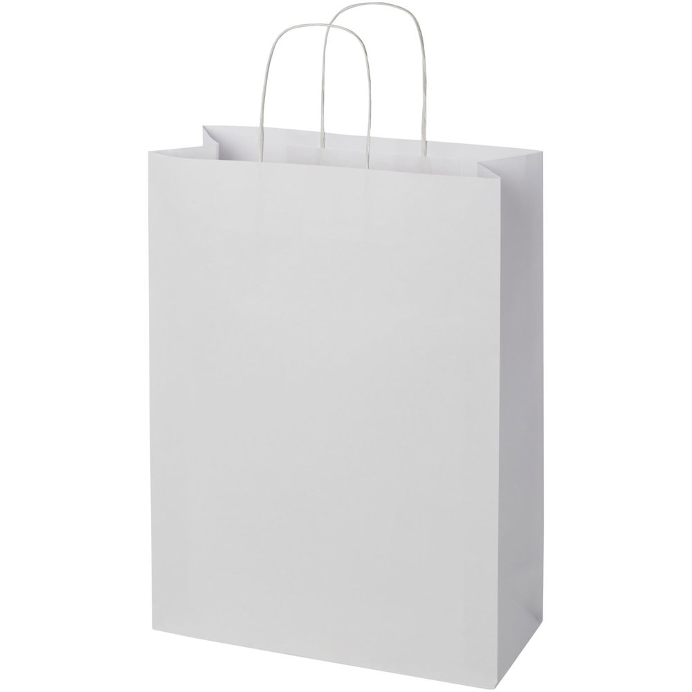 Kraftpapiertasche 120 g/m² mit gedrehten Griffen – 31 × 12 × 41 cm